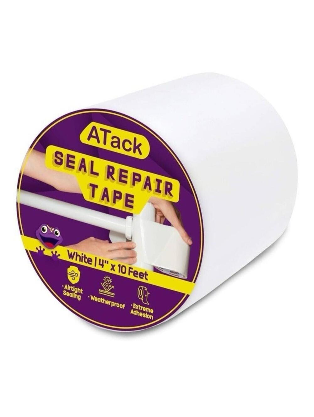 Atack Seal Repair Tape 4"x10ft Waterproof Adhesive Leak Patch Home Improvement *